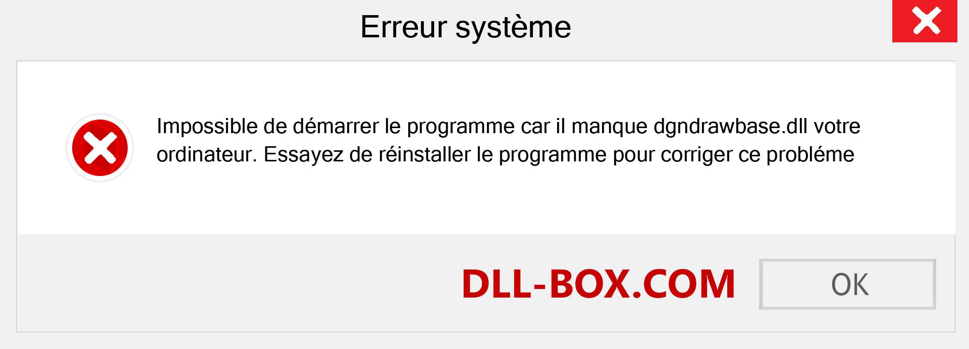 Le fichier dgndrawbase.dll est manquant ?. Télécharger pour Windows 7, 8, 10 - Correction de l'erreur manquante dgndrawbase dll sur Windows, photos, images